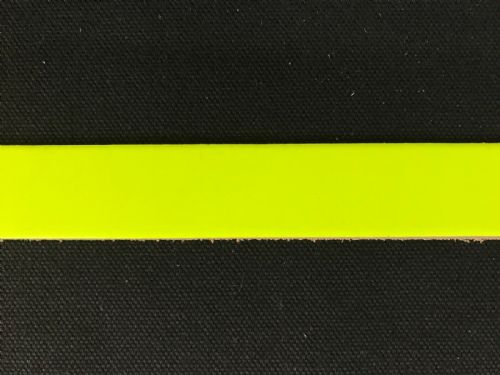 Pack of 10 Leather Straps/Collars/Choker Blanks with Holes 24 x 1 (Fluorescent Yellow)